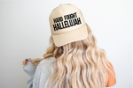 Hard Fought Hallelujah Tan Trucker Hat