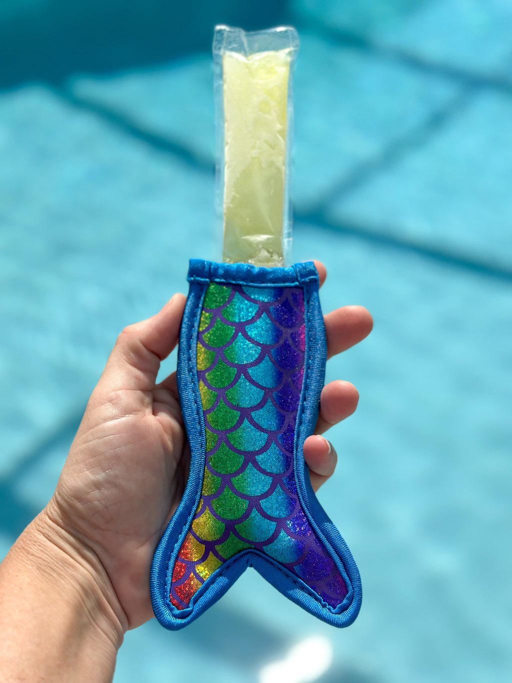 Neoprene Popsicle Holder "Mermaid Navy"