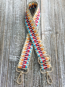 Crossbody Guitar Strap "Rainbow Feels"
