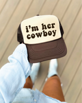 I'm The Cowboy Brown & Tan Trucker Hat