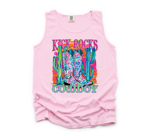 Kick Rocks Cowboy Graphic Tee or Tank Top
