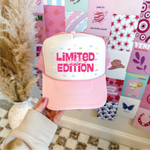 Limited Edition Light Pink And White Trucker Hat