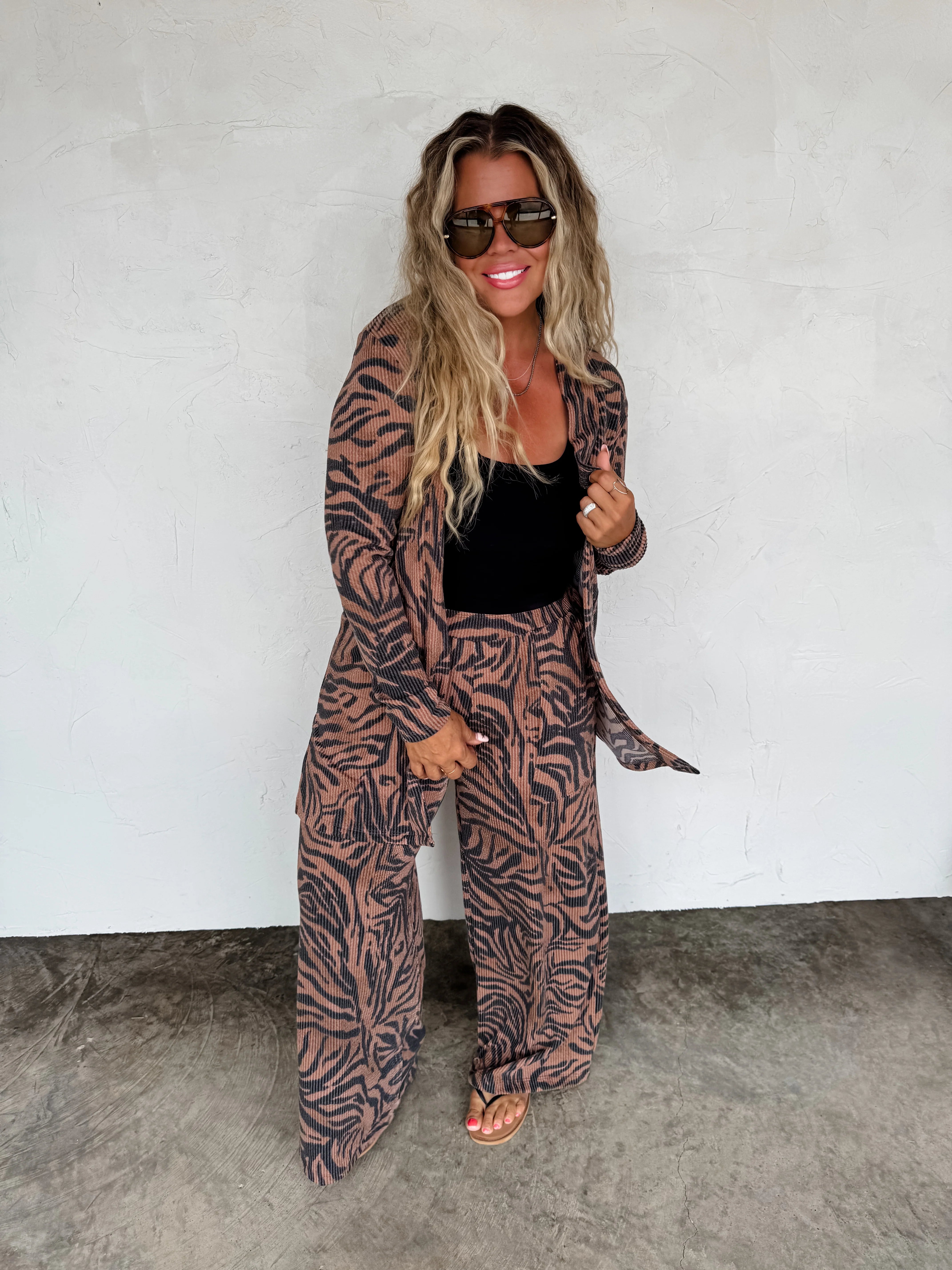 ZEBRA REESE CARDIGAN