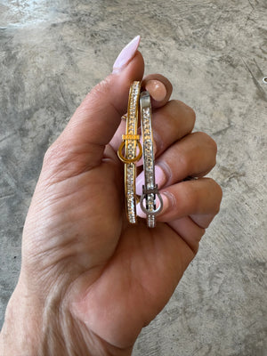 BELT BANGLE BRACELET - GOLD