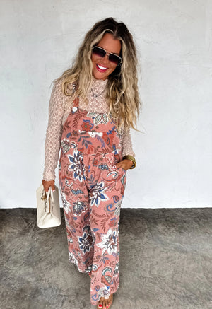 FALL PRINT KARLI OVERALLS