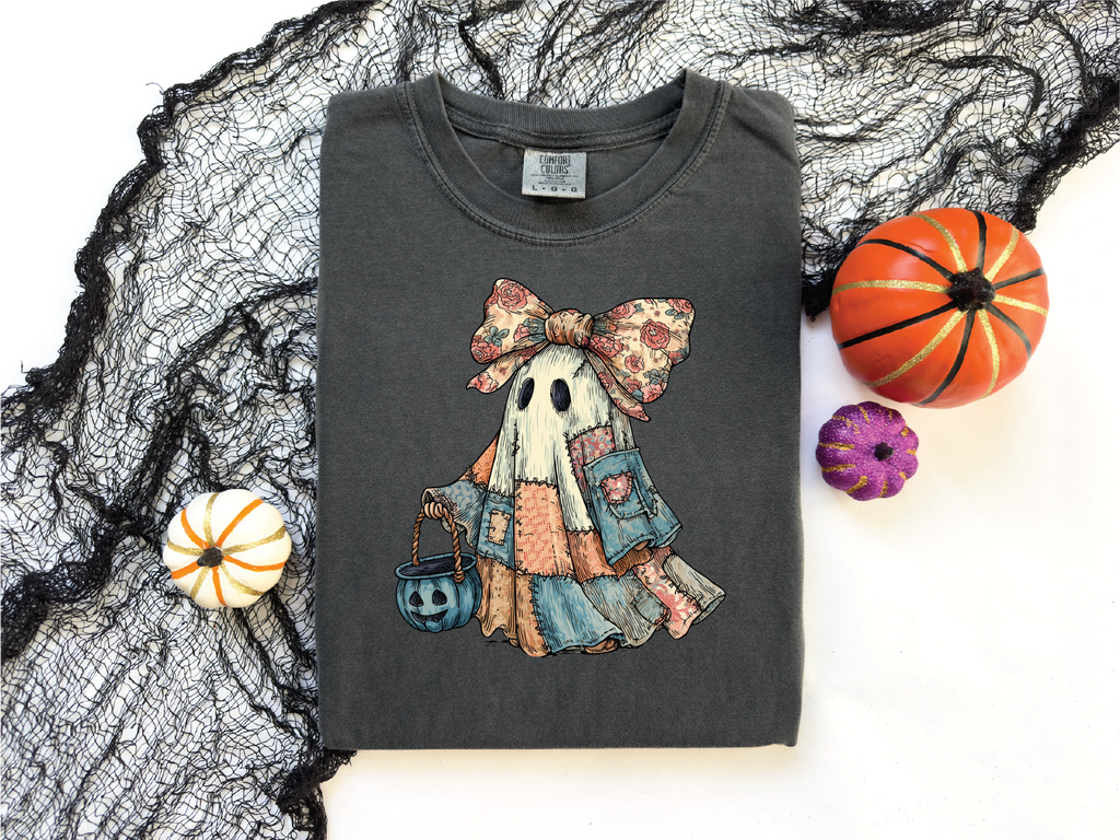Patch Ghost- Fall Graphic T-Shirt