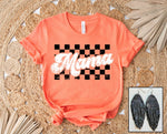 Retro Checkered Mama Tee