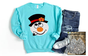 Sparkly Snowman Tee or Sweatshirt