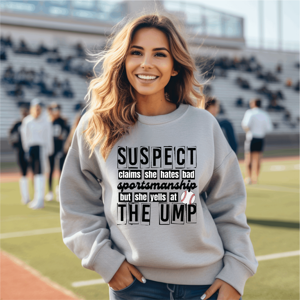 Suspect- Baseball Tee or Sweatshirt