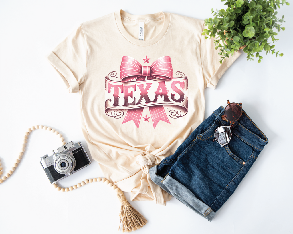 Texas Bow Tee or Sweatshirt