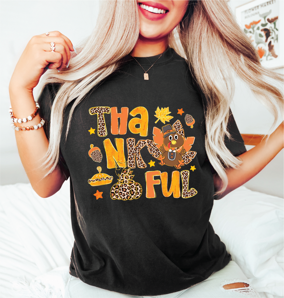 Thankful Leopard Tee or Sweatshirt (DEAL OF THE DAY)