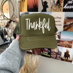 Thankful Olive Trucker Hat