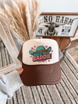 Wild West Baddie Brown and Tan Trucker Hat