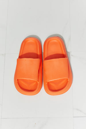 Open Toe Slide in Orange