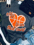 My Heart Is On That Court Tee (Delta)