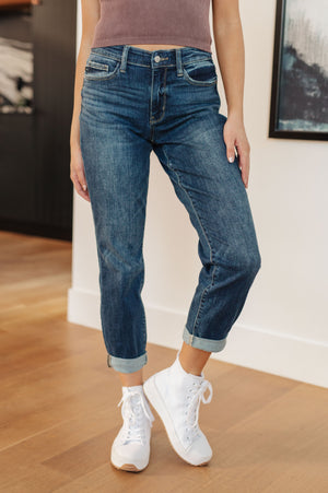 London Midrise Cuffed Boyfriend Jeans (Judy Blue)