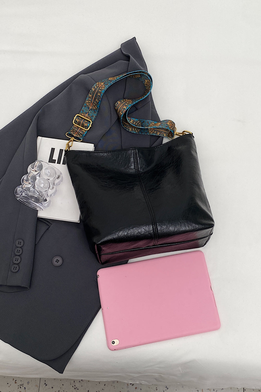 PU Leather Shoulder Bag (Multiple Colors)