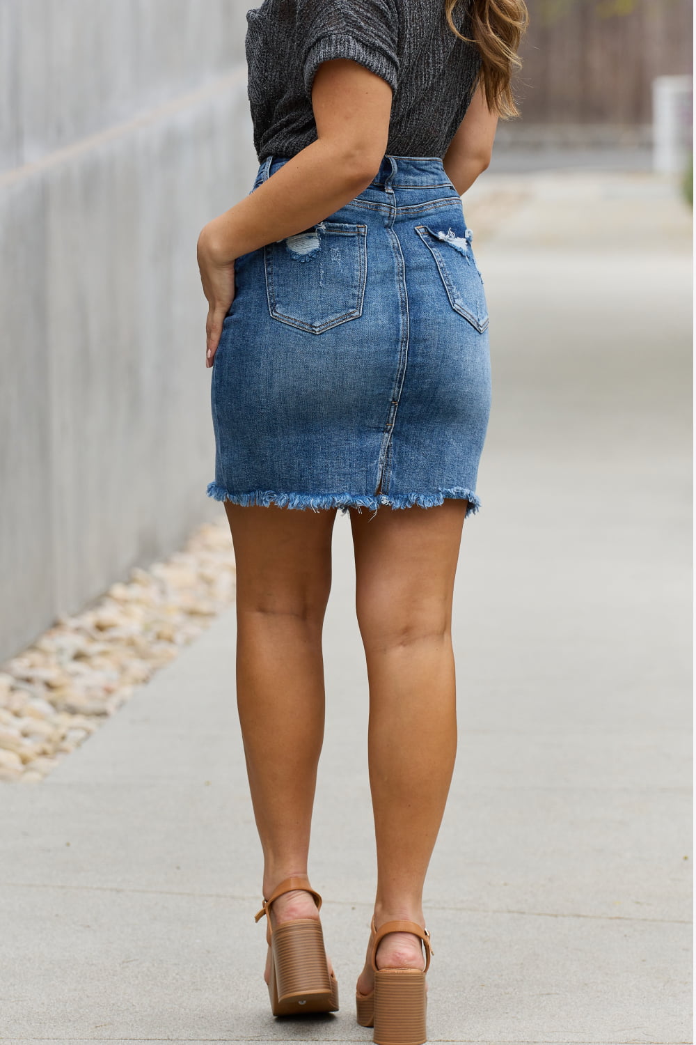 RISEN Amelia Denim Mini Skirt