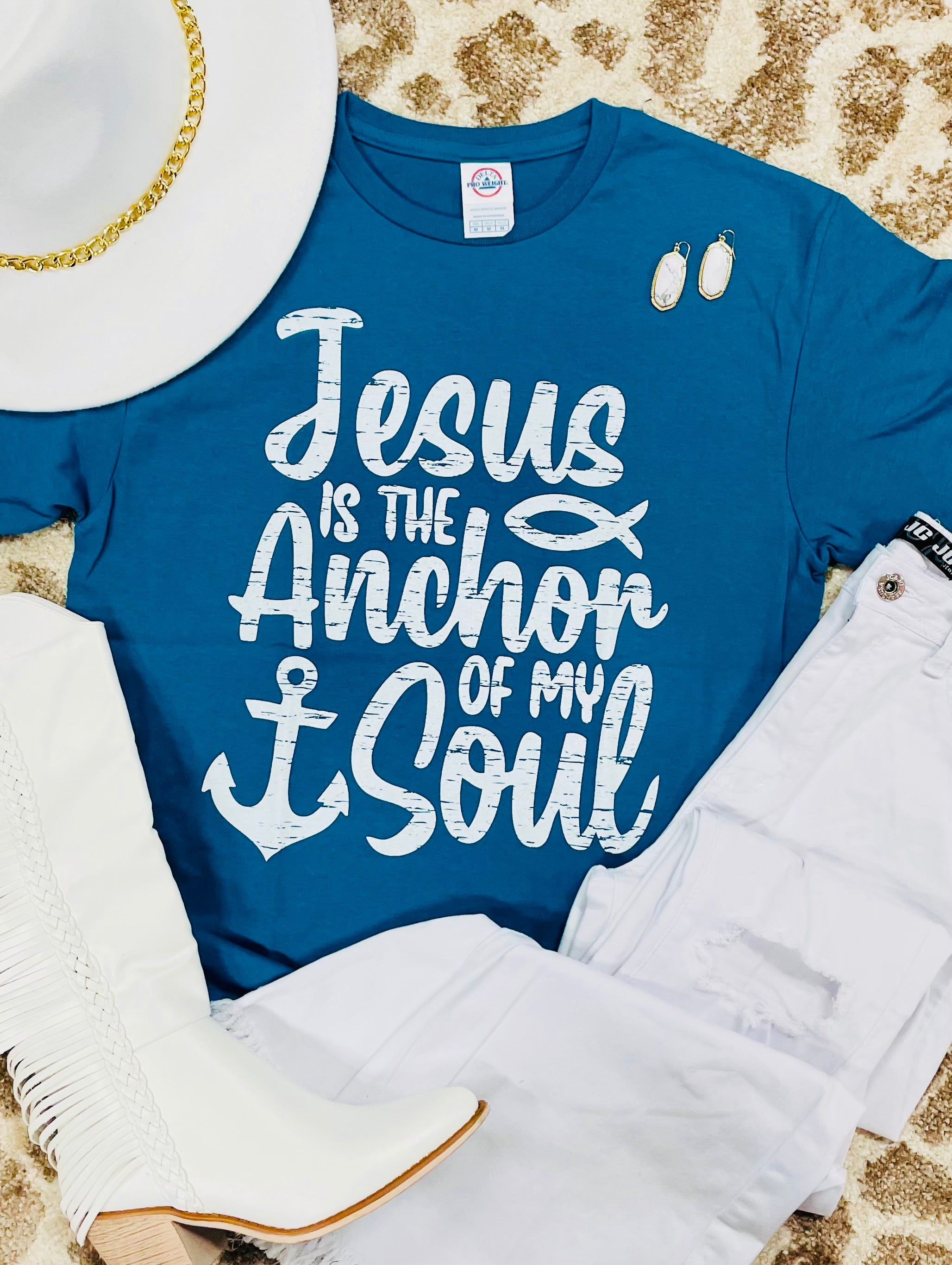Jesus is the Anchor of my Soul Tee (Delta)