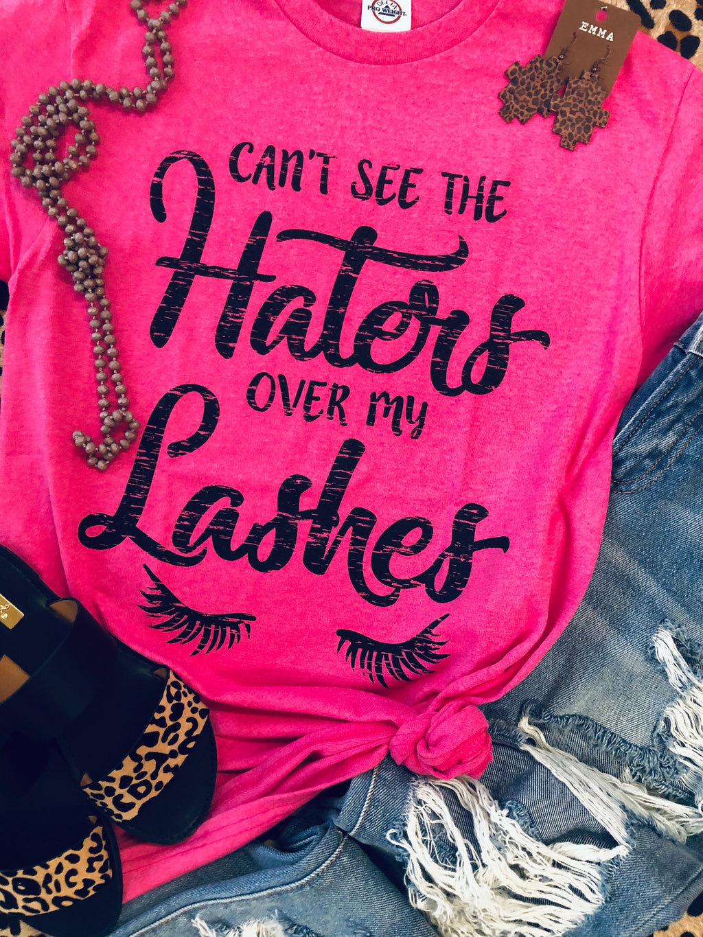 Can’t see the Haters Over My Lashes Tee (Delta)