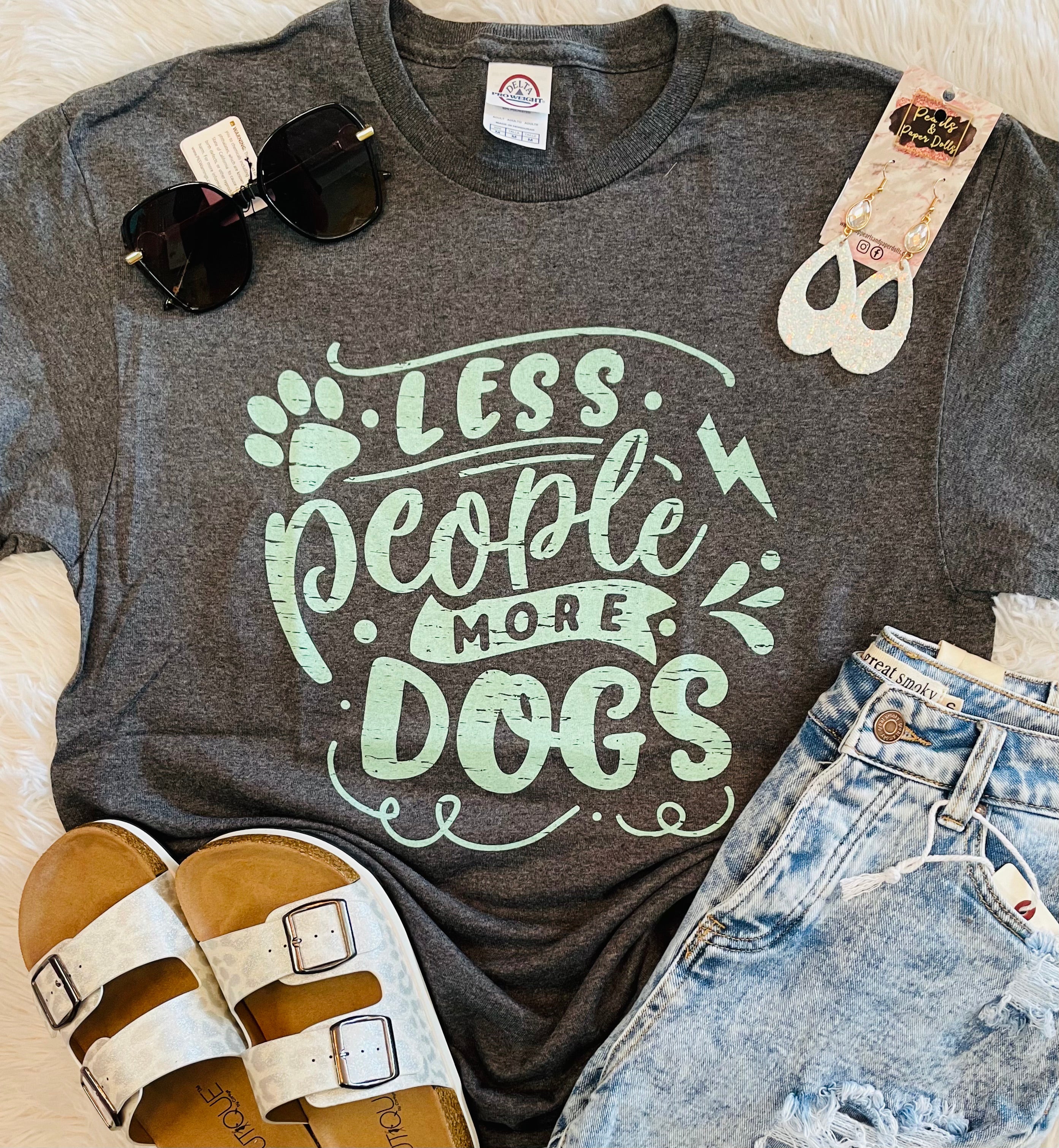 Less People More Dogs Tee (Delta)