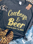 Cowboys & Beer Tee (Delta)