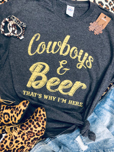 Cowboys & Beer Tee (Delta)