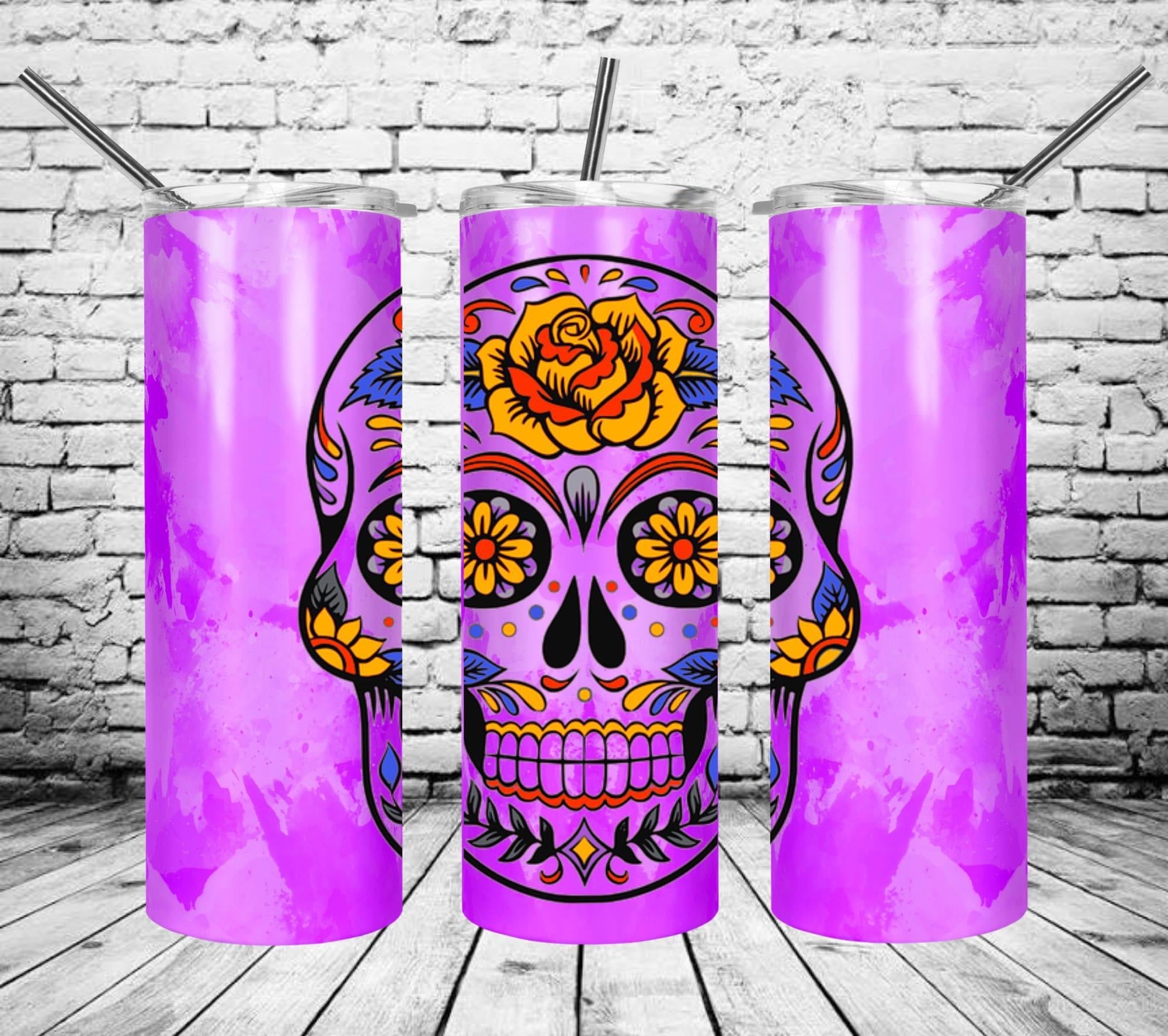 Skinny Tumbler - Sugar Skull