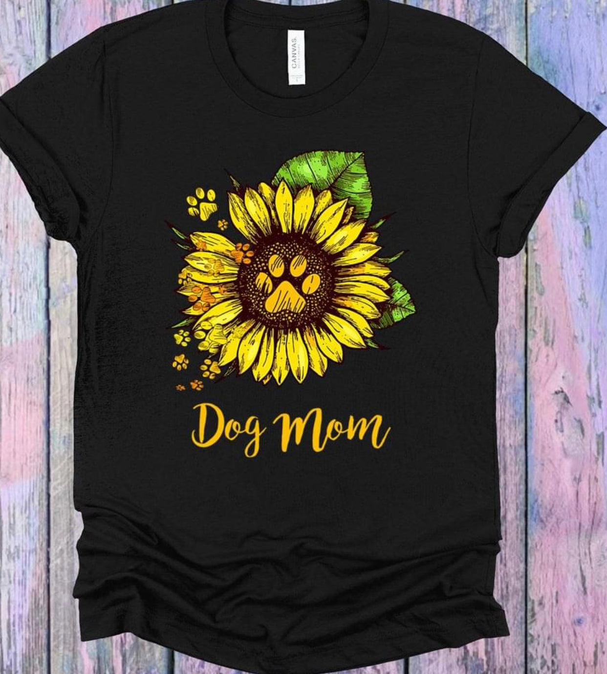 Dog Mom Sunflower Tee