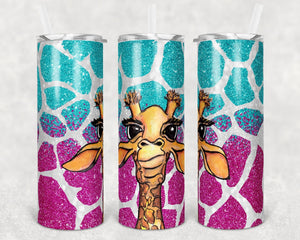 Skinny Tumbler - Colorful Giraffe