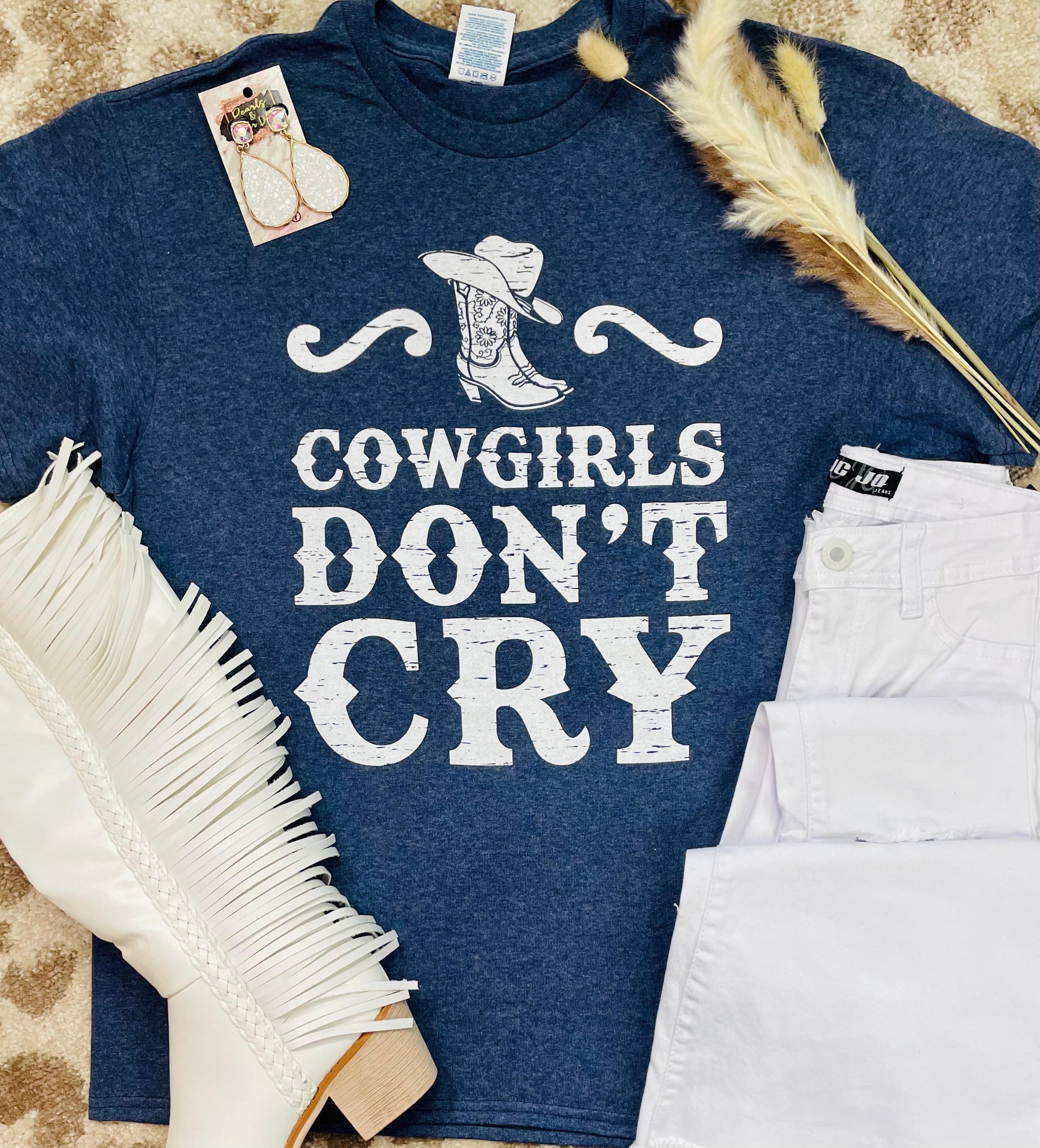 Cowgirls Don’t Cry Tee (Delta)