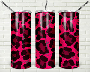 Skinny Tumbler - Pink Leopard